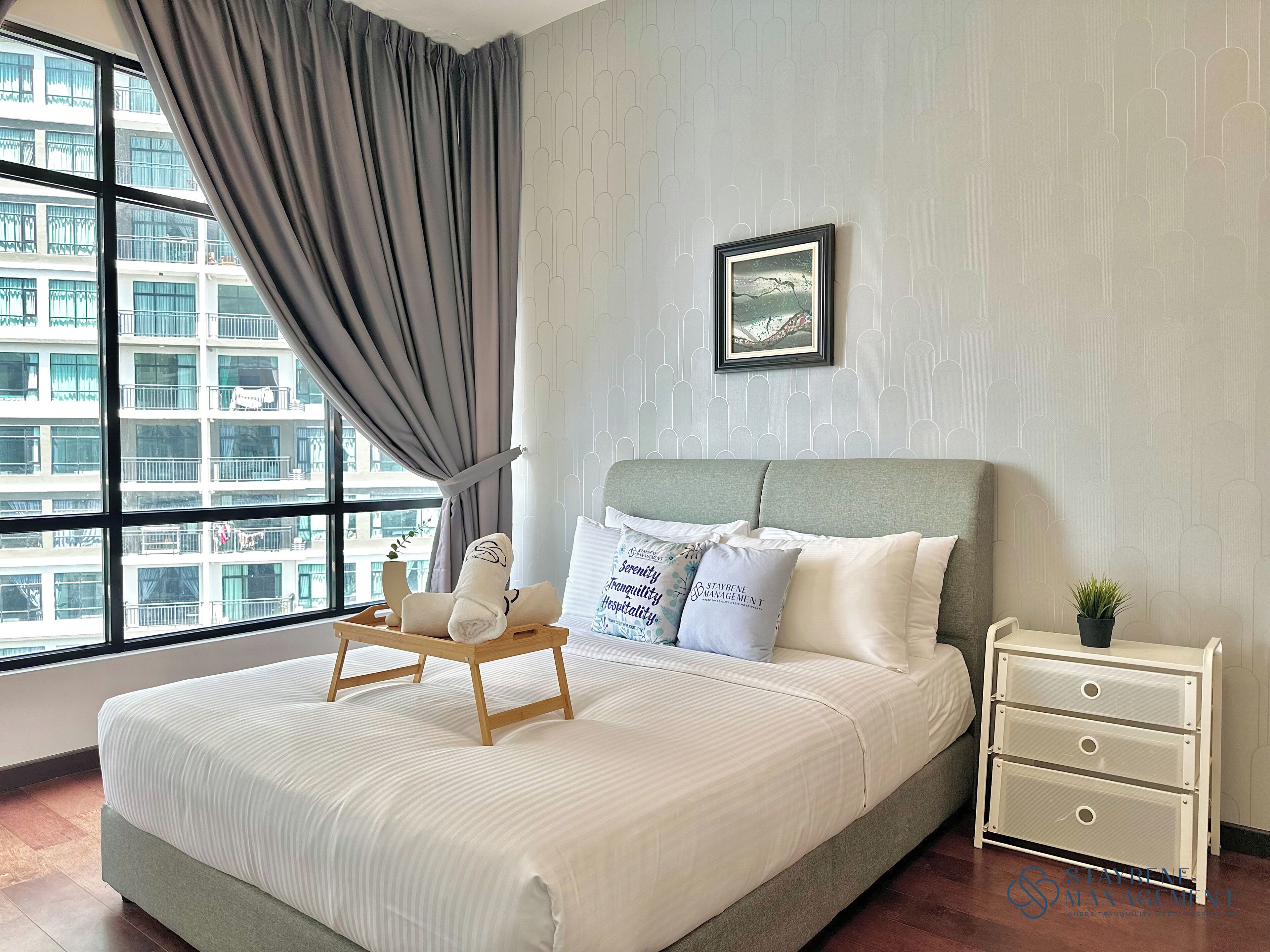 Blackout curtains, iron/ironing board, free WiFi