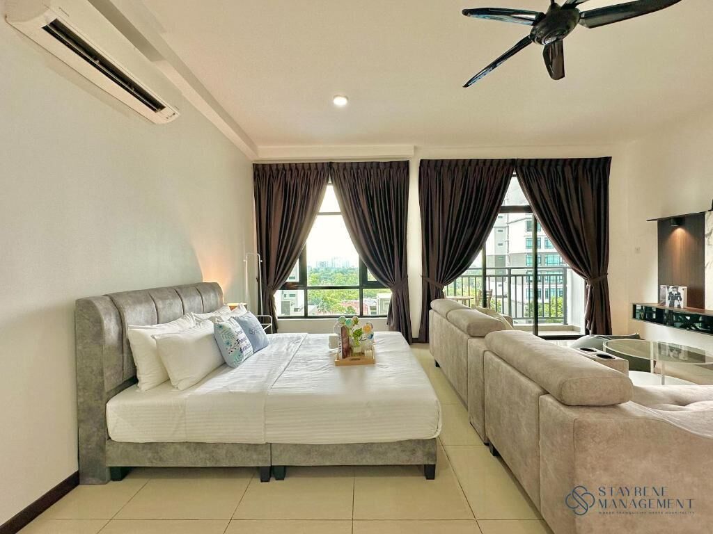 Blackout curtains, iron/ironing board, free WiFi