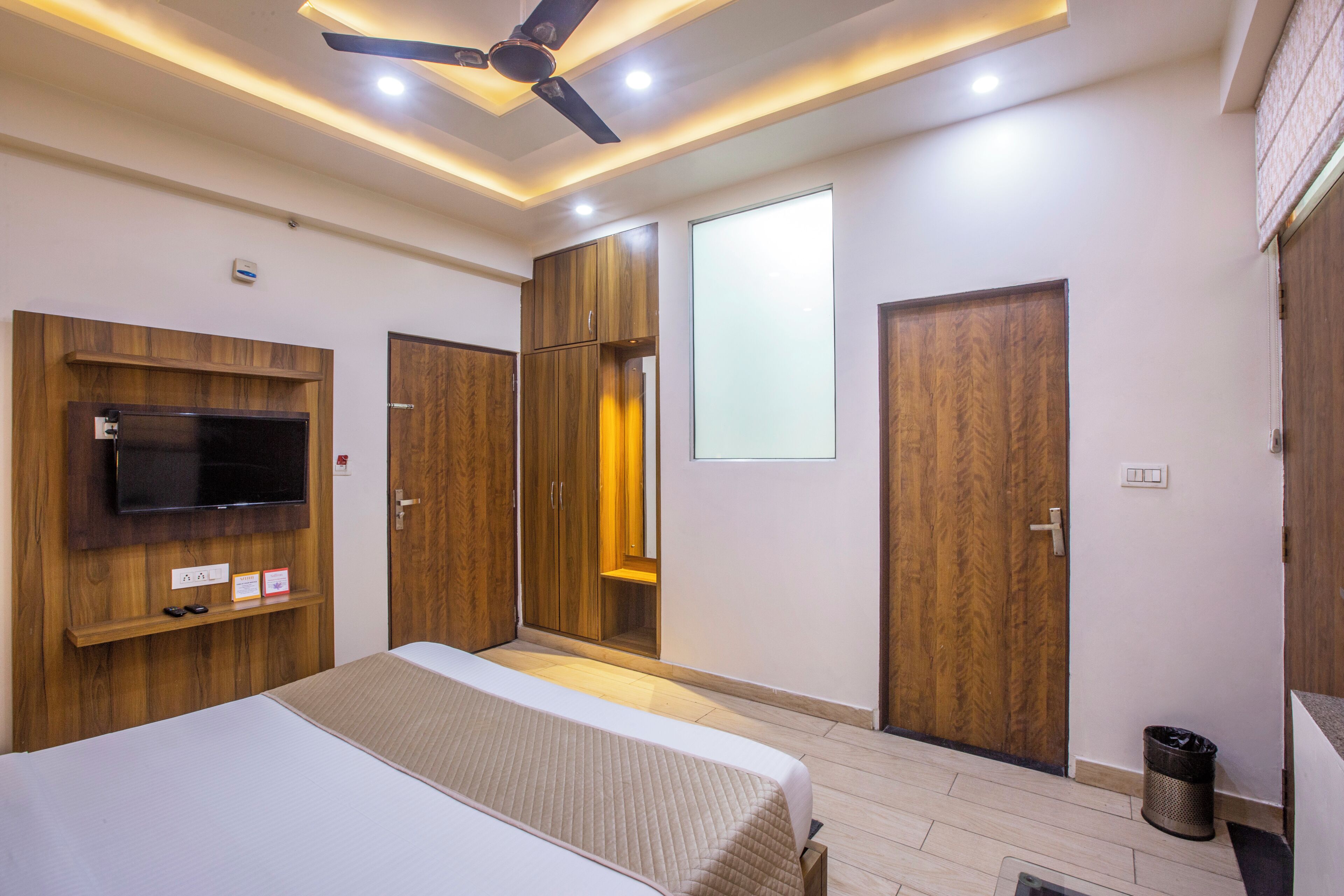 Quarto casal luxo, vista para a cidade | Escrivaninha, quartos à prova de som, Wi-Fi de cortesia