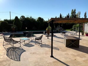 Terrace/patio - Large 200 m² family villa, ideal for families and groups of friends (Montbazin)