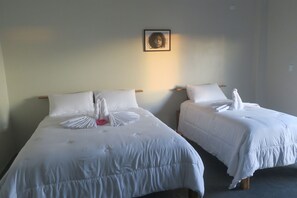 Een bureau, een laptopwerkplek, een strijkplank/strijkijzer, gratis wifi