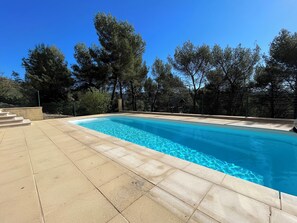 Pool - Villa with pool & large shaded terrace - Provence, absolute calm! (Mollans-sur-Ouvèze)