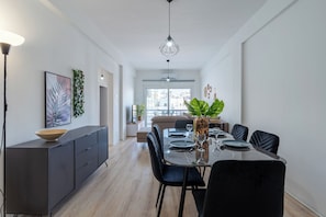 Apartment, 3 Bedrooms, Kitchen, City View | Dining - Citrus 3-BR Apt. & Balcony in Larnaca (Larnaca)