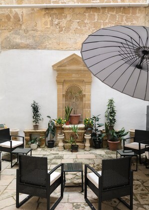 Apartment, City View | Terrace/patio - Traditional APT with Internal Courtyard (Valletta)
