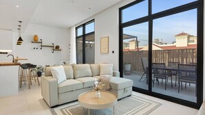 Living area - Urban Chic 1 Bedroom w/ big Balcony Kitchen in JVC (Jumeirah Village Circle (JVC))