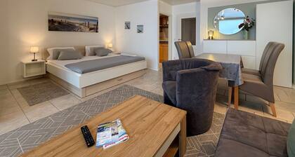 Ferienunterkunft Seeblick 41 auf Borkum mit Balkon und eingeschränktem Meerblick