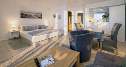 Ferienunterkunft Seeblick 41 auf Borkum mit Balkon und eingeschränktem Meerblick