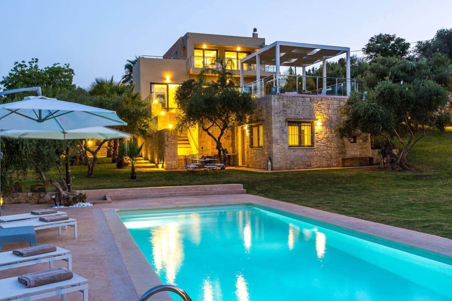 A heated pool