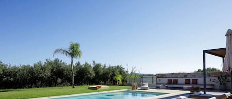 A heated pool