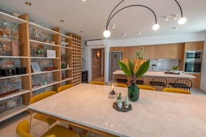 Dining - VIP Villa Lydia, indoor heated pool, seaview, cozy (Kissamos)