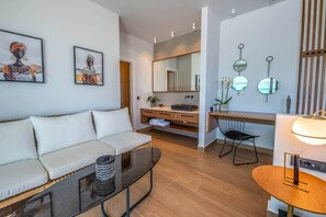 TV, fireplace - VIP Villa Lydia, indoor heated pool, seaview, cozy (Kissamos)