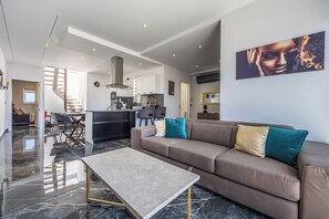 Penthouse, Sea View | Living area