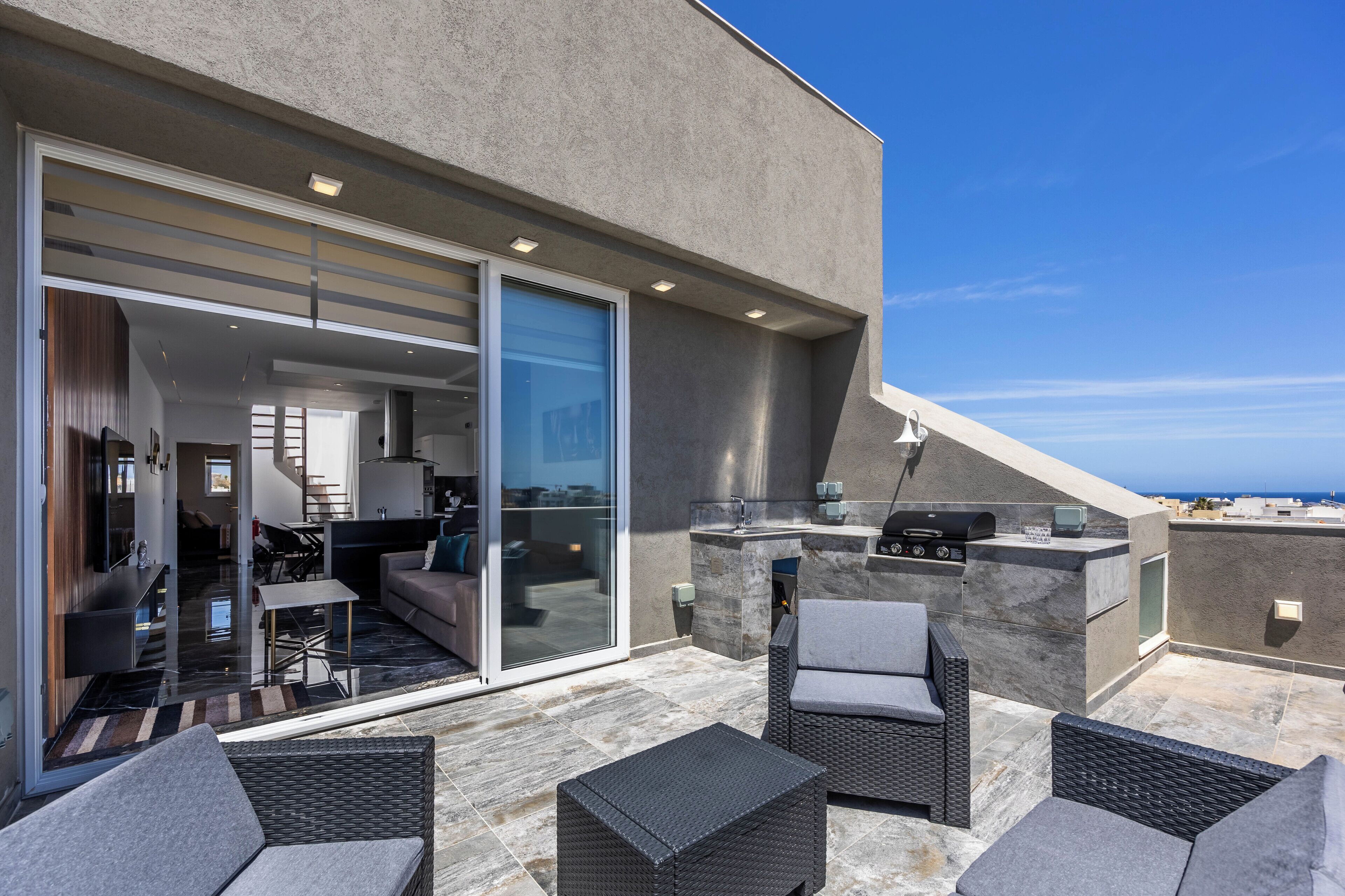 Penthouse, Meerblick | Terrasse/Patio