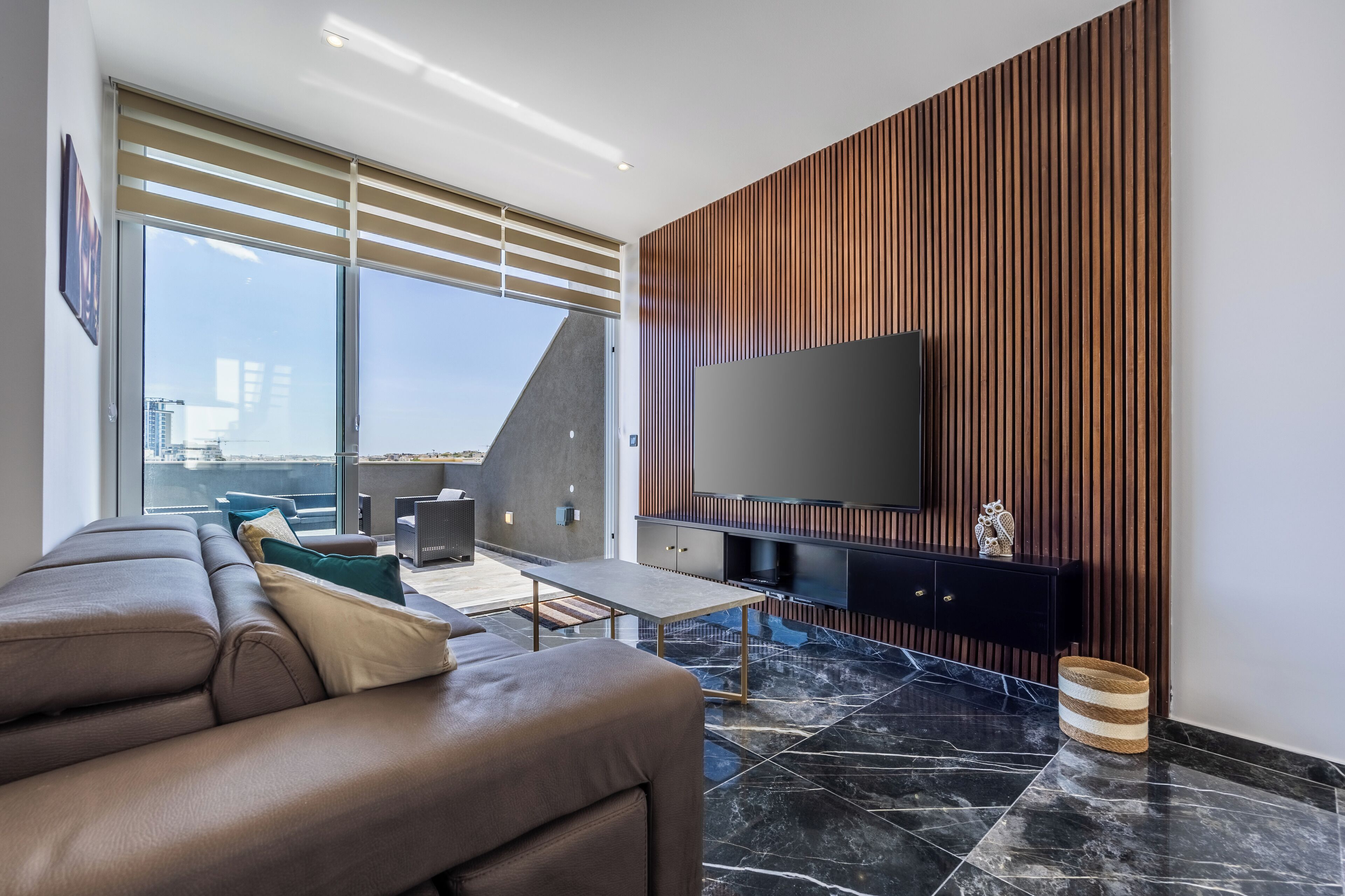 Penthouse, Sea View | Living area