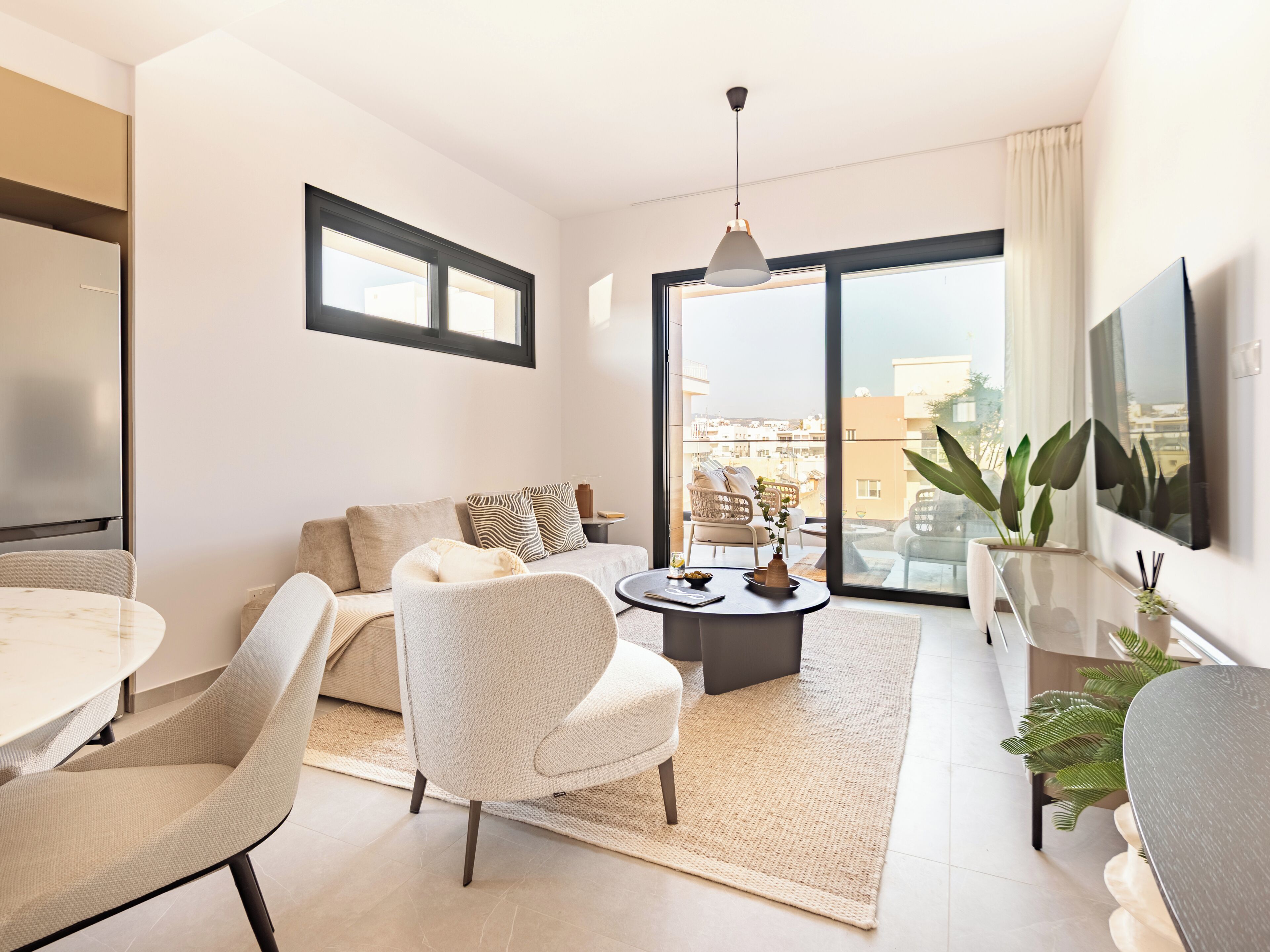 Appartement, 2 chambres, terrasse | Salle de séjour