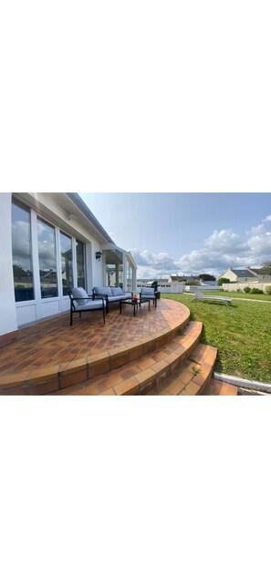 Terrace/patio - Large family home 50m from the beach (Asnelles)