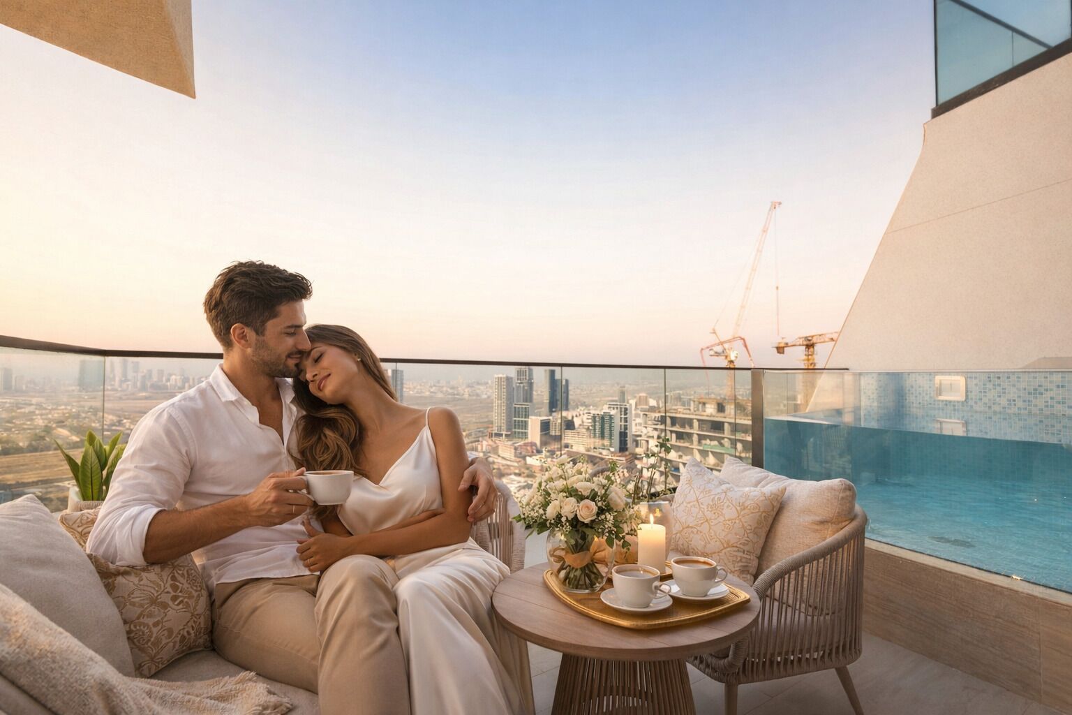 Appartement Deluxe, balcon, vue ville | Terrasse/Patio