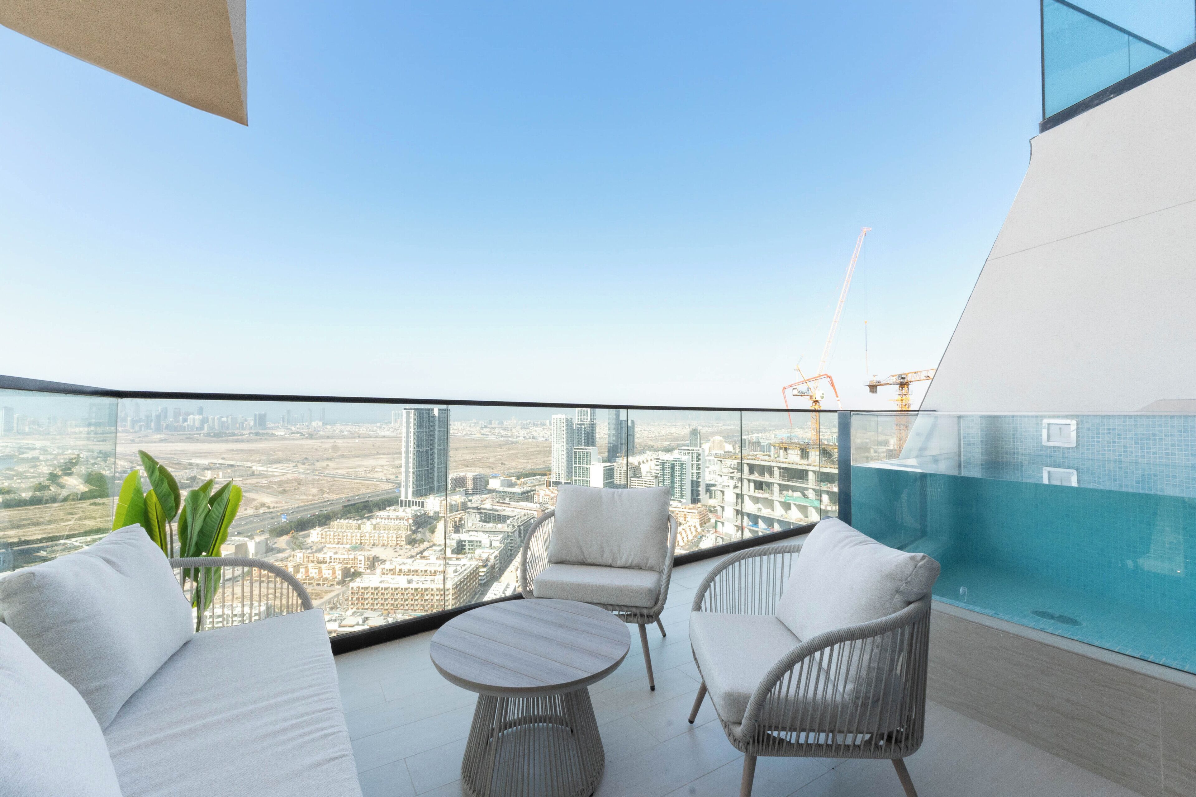 豪華公寓, 陽台, 城市景觀 | 露台/庭院