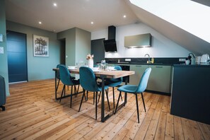 Family Apartment, Courtyard View | Dining - La Marjolaine - Demeure d'Hôtes (Châteauroux)