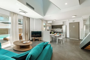 Living area - Tortuga Luxury Villas (Sivota)