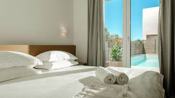 Egyptian cotton sheets, premium bedding, down duvets, memory-foam beds