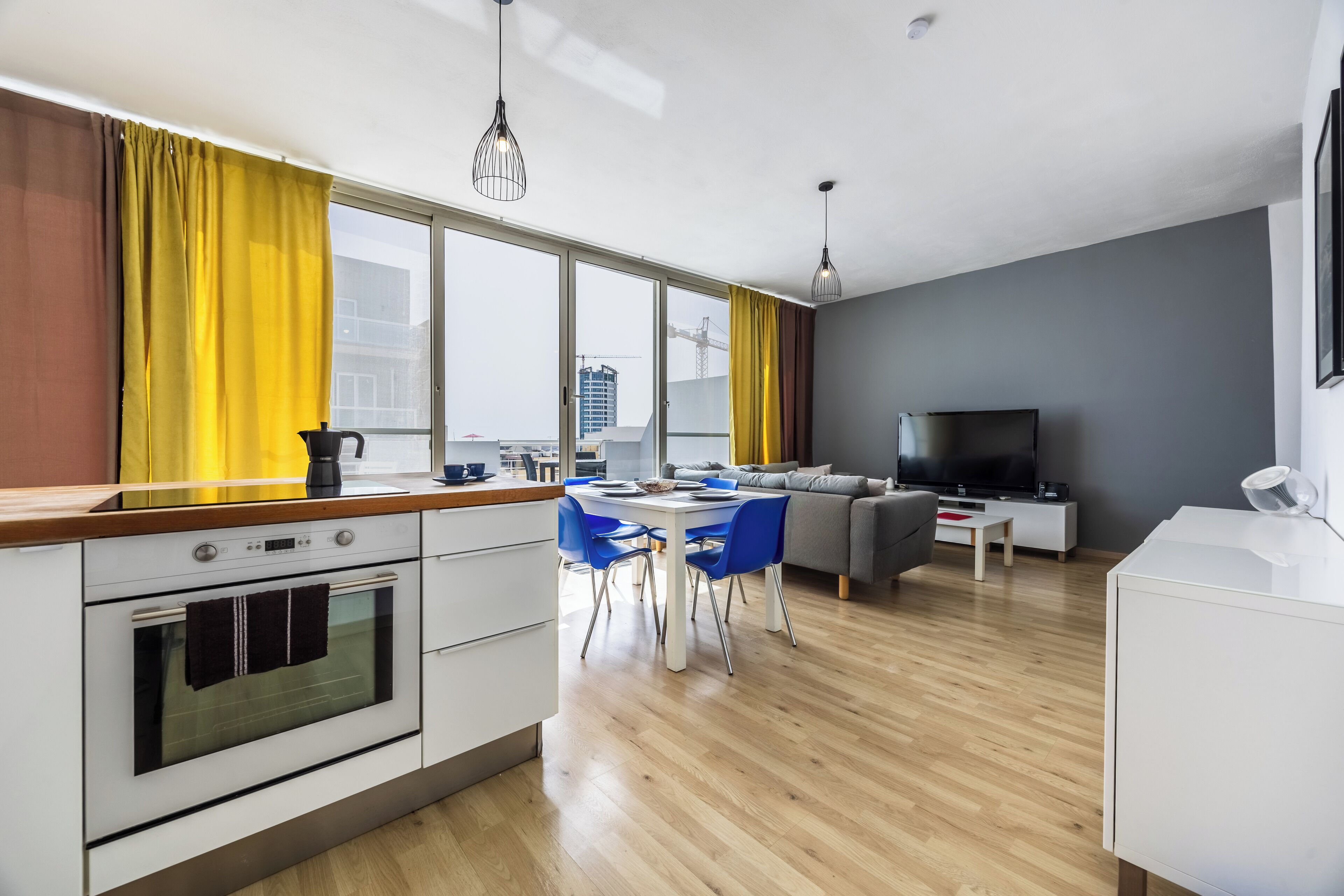 Penthouse, 2 Schlafzimmer, Stadtblick | Eigene Küche | Wasserkocher, Toaster