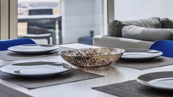 Penthouse, 2 Schlafzimmer, Stadtblick | Speisen