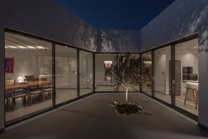 Deluxe Villa, 4 Bedrooms, Private Pool, Sea View | Outdoor dining - AVERA VILLAS  (Krotiri)