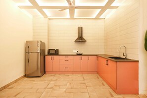 Villa, uitzicht op tuin | Privékitchenette