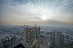 Deluxe Apartment, Balcony, City View | View from room - Modern Luxury Apartment - Balcony Pool (Dubai)