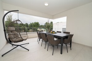 디럭스 펜트하우스, 침실 3개, 정원 전망 | 테라스/파티오