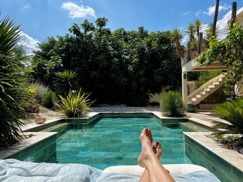 Splendid villa, "Bali" pool, air conditioning, between sea & mountain rivers