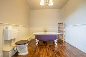 Shower, soap, toilet paper