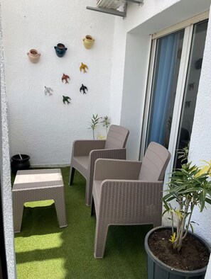 Terrace/patio - Cosy little apartment a stone's throw from the sea (Hammamet)