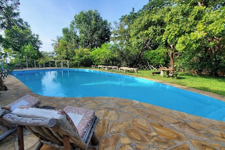 Outdoor pool. Eco Shamba Kilole