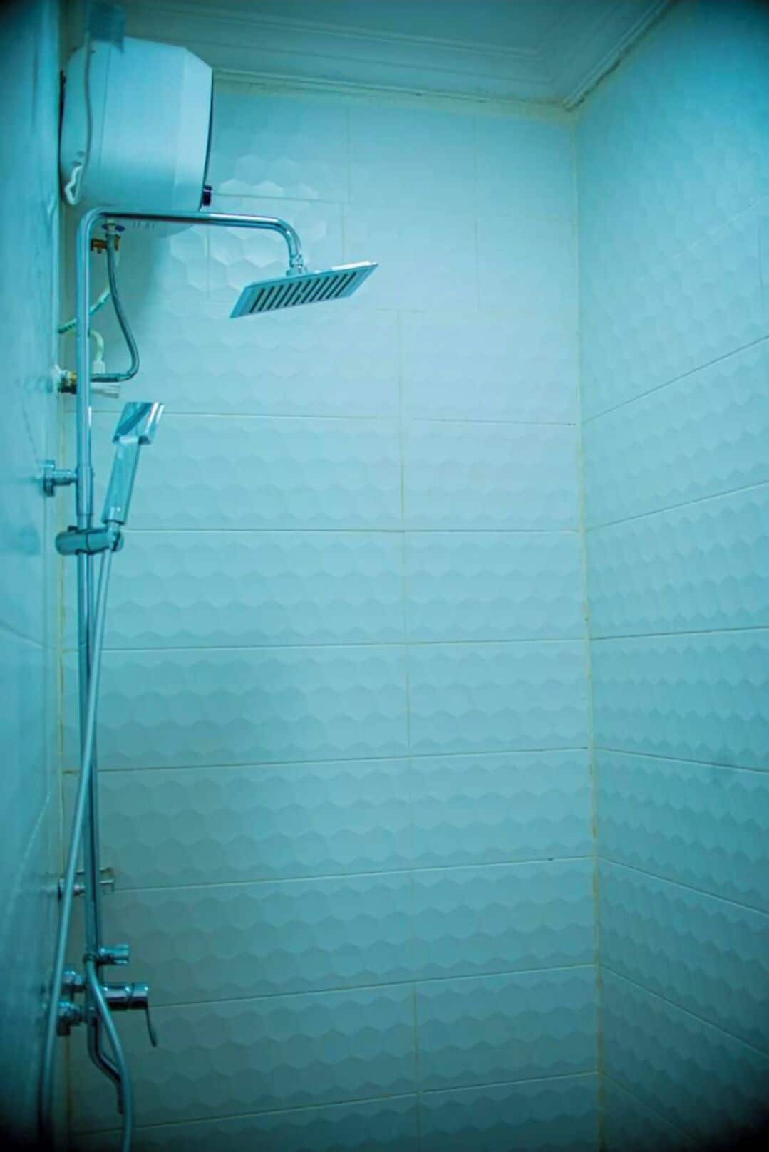 Hårtork, bidé, handdukar och toalettpapper