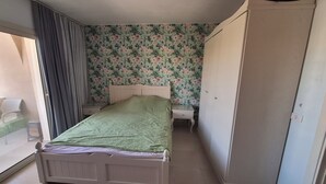 Familie appartement, 1 slaapkamer, uitzicht op het strand