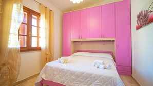 2 bedrooms, iron/ironing board, bed sheets - Capo Comino 1 - Two Bedroom Apartment, Sleeps 5 (La Caletta)