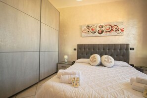 Iron/ironing board, bed sheets - Mandras 1 - One Bedroom Apartment, Sleeps 4 (La Caletta)
