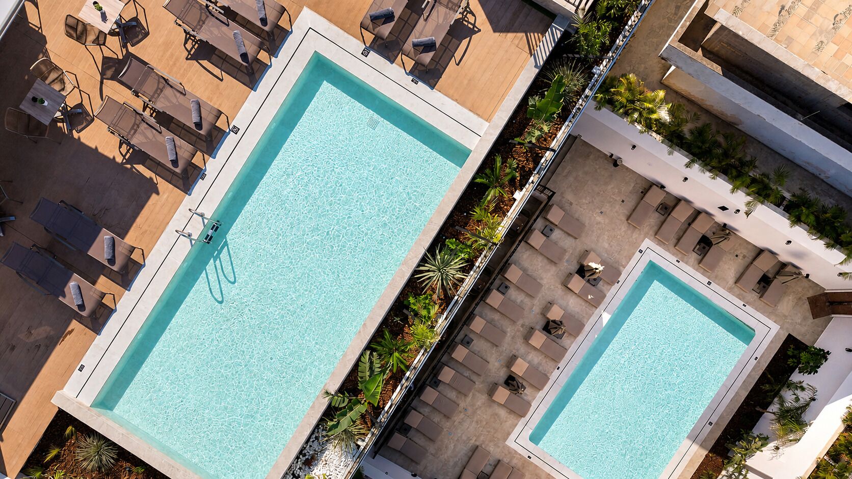 Piscine sur le toit