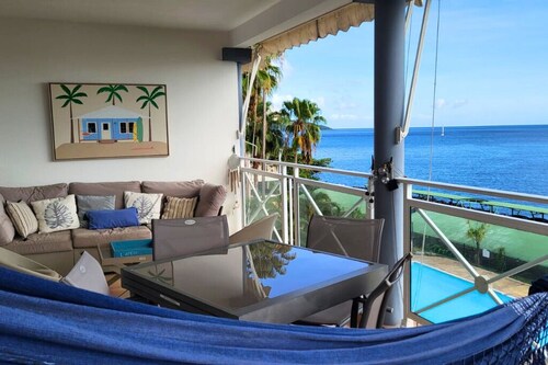 Appartement Horizon Doré face à la mer des Caraïbes