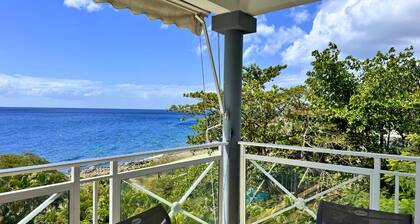 Appartement Horizon Doré avec piscine face à la mer des Caraïbes