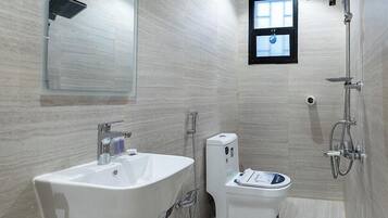 Free toiletries, hair dryer, towels, soap