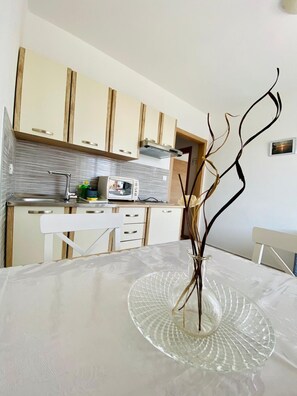 Fridge, microwave, oven, stovetop - Vinko in Rovinj - Istrien / Vinko in Rovinj - Appartement für 2 Personen AP3 (Rovinj)