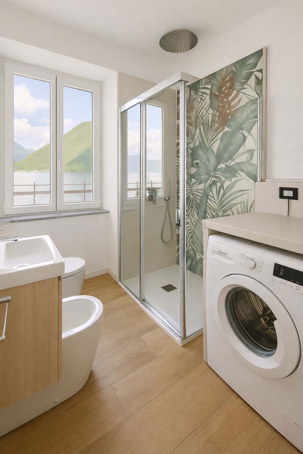 Sèche-cheveux, bidet, serviettes fournies, savon