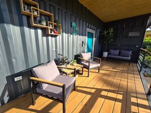 Unclassified image, 2 of 42, button - The Palms Container House (San Antonio)
