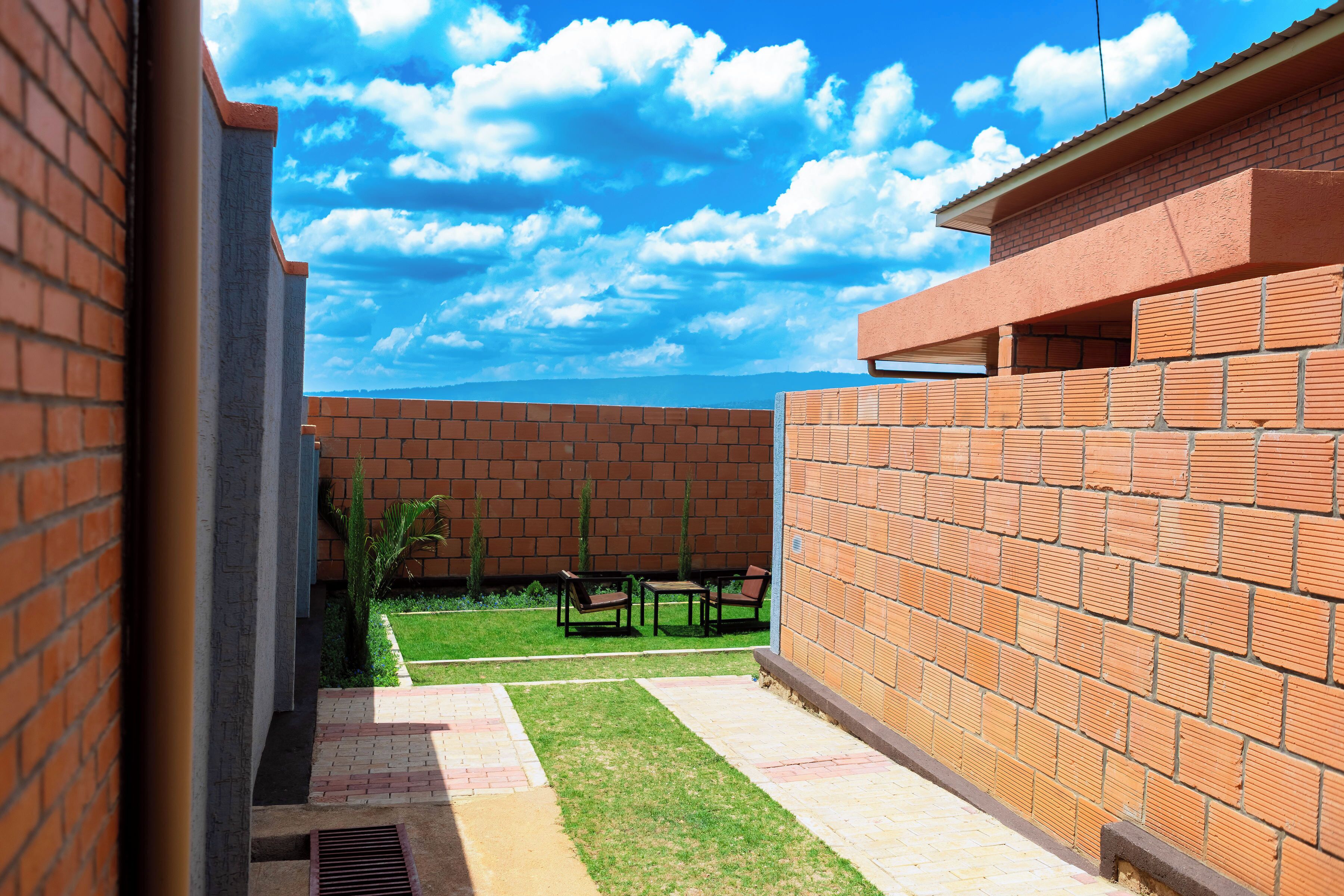 Phòng đôi Deluxe, quang cảnh sân vườn | Hiên