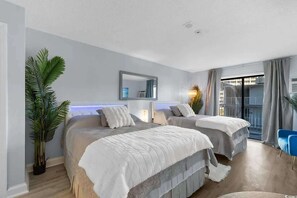 1 bedroom, WiFi, bed sheets - Oceanview Condo-Balcony + Beach Access (Myrtle Beach)