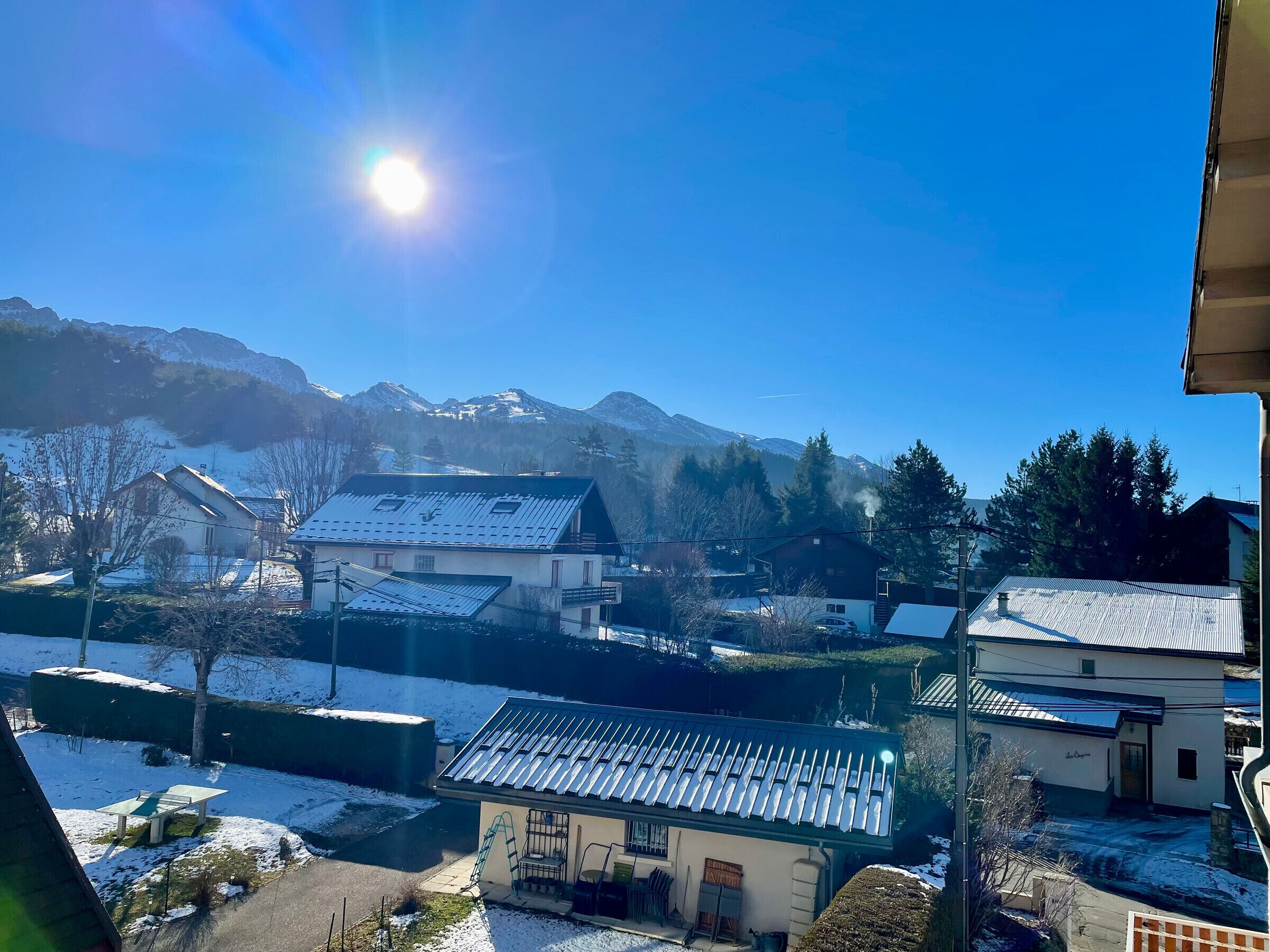 Uitzicht vanuit accommodatie