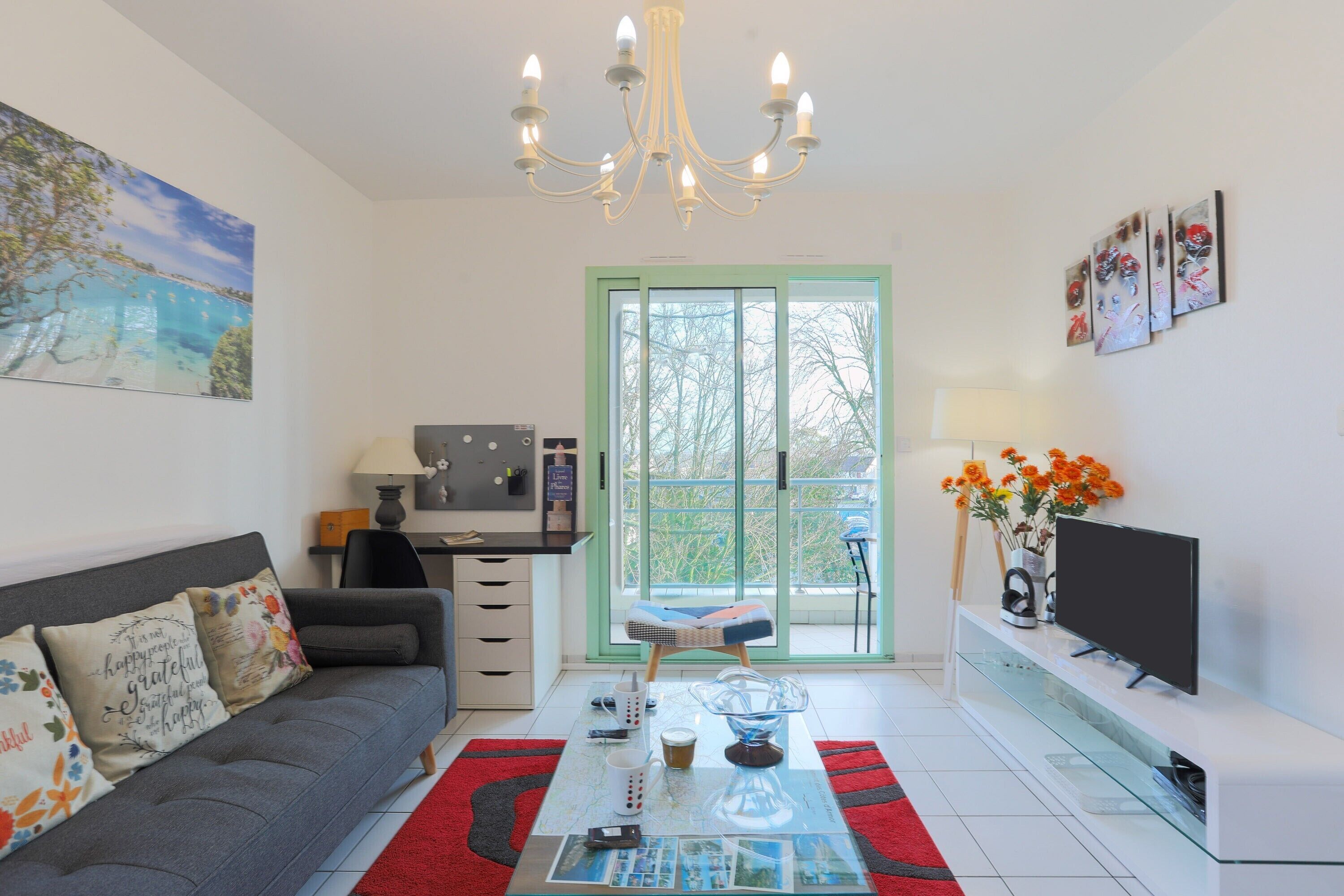 TV, DVD player, stereo